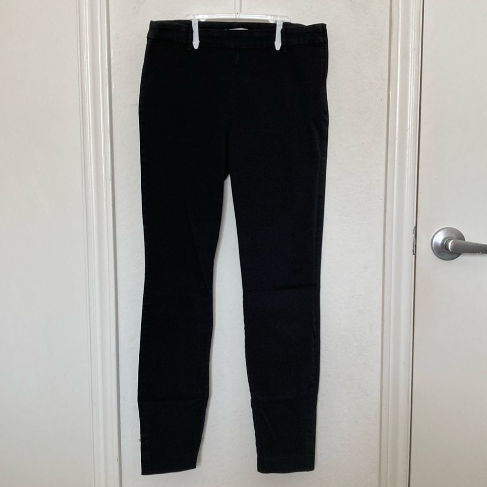 H & M Black Slacks size 8 with zipper on the side